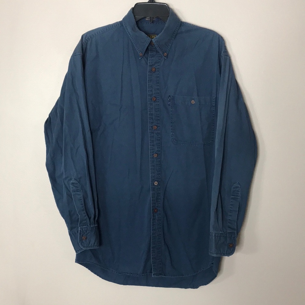 Chaps Ralph Lauren button down dress collard shirt size large